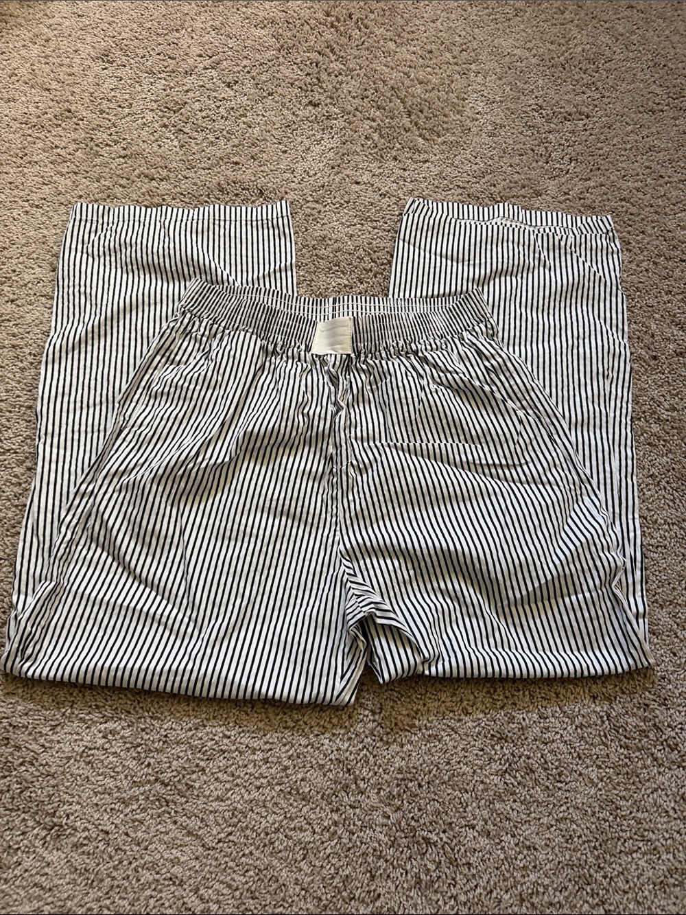 Striped Black and White Women's Pants